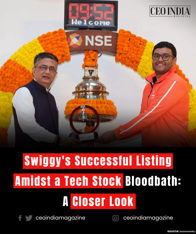 Swiggy's Successful Listing Amidst a Tech Stock Bloodbath: A Closer Look