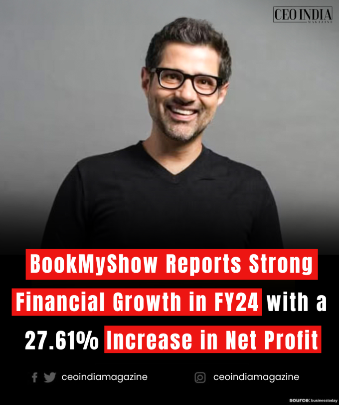 BookMyShow Reports Strong Financial Growth in FY24 with a 27.61% Increase in Net Profit