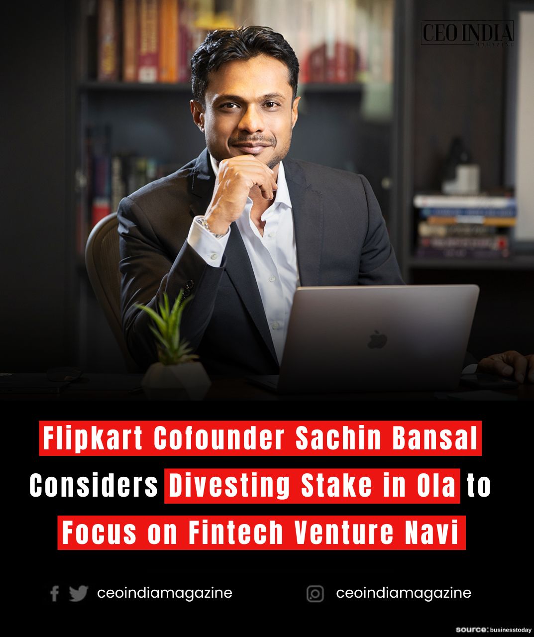 Flipkart Cofounder Sachin Bansal Considers Divesting Stake in Ola to Focus on Fintech Venture Navi