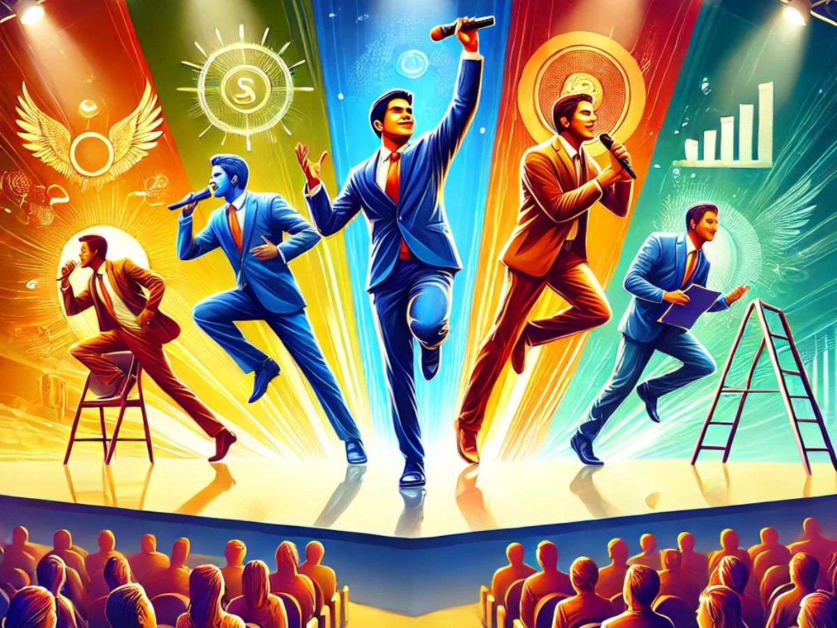 AI Generated visual for the term Top 5 motivational speakers in India