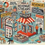 AI-Generated image of how magazines makes money