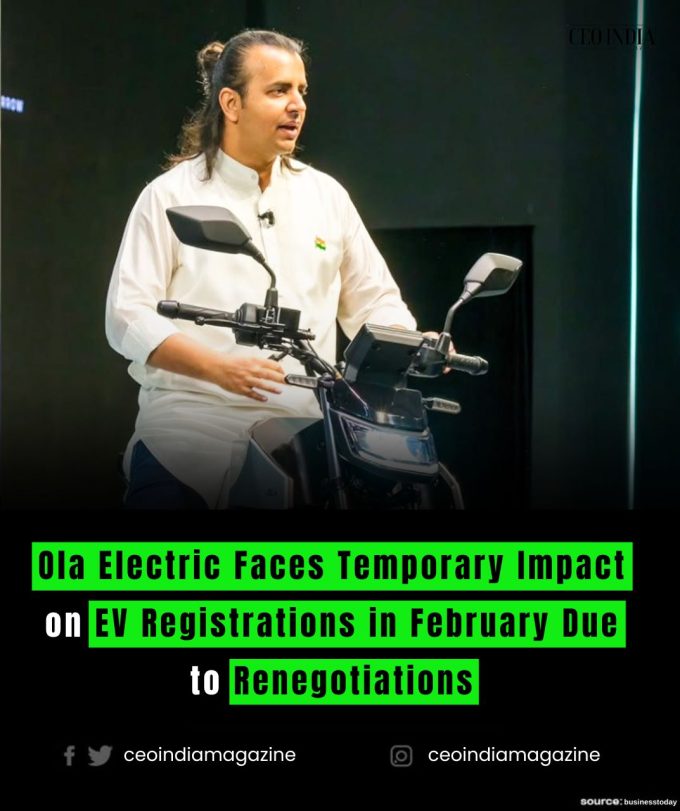 Ola Electric Faces Temporary Impact on EV Registrations in February Due to Renegotiations