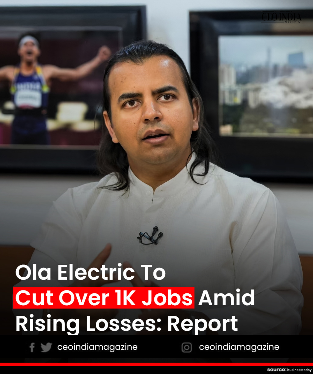 Ola Electric Plans to Lay Off Over 1,000 Employees Amid Efforts to Control Losses