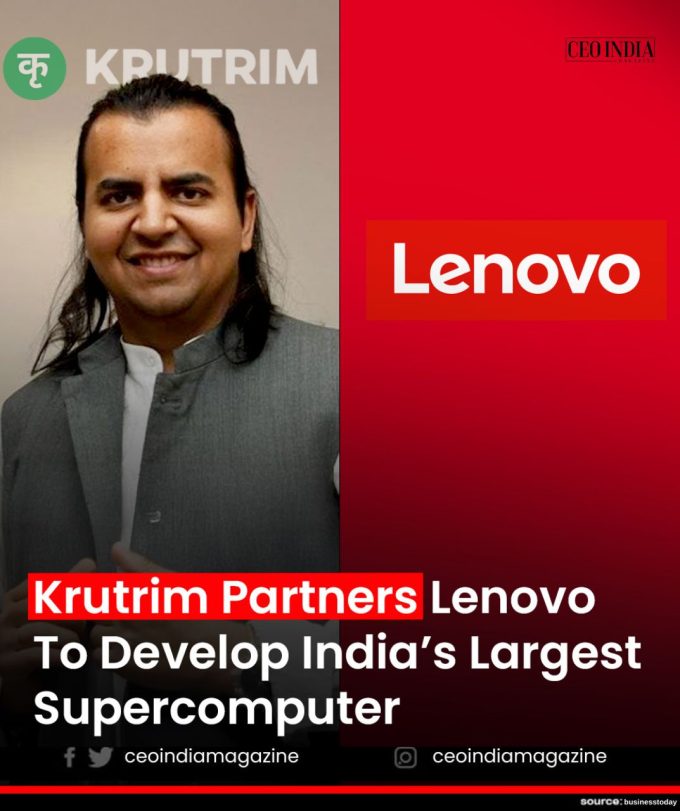 Ola Krutrim and Lenovo Partner to Develop India’s Largest Supercomputer