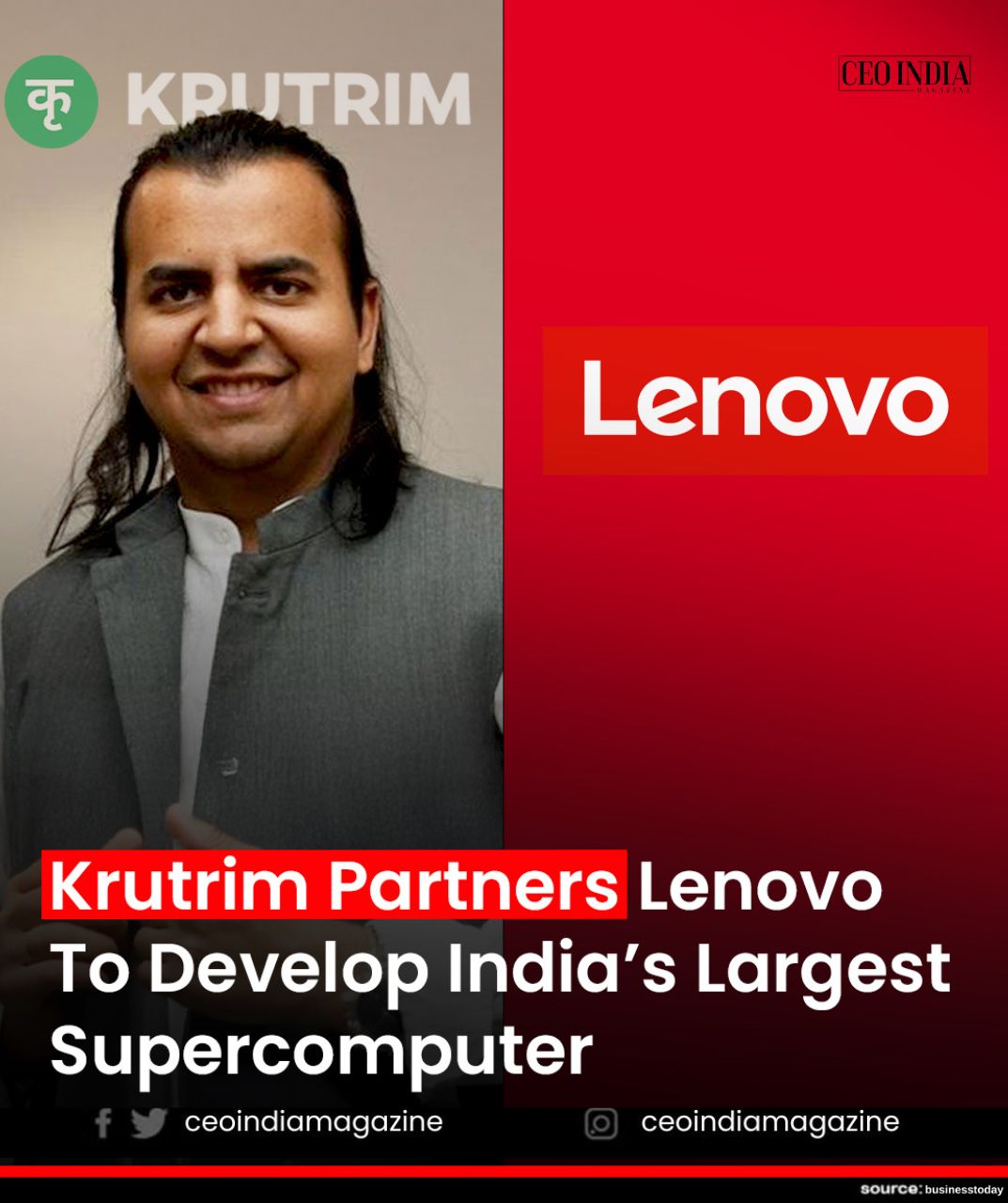 Ola Krutrim and Lenovo Partner to Develop India’s Largest Supercomputer