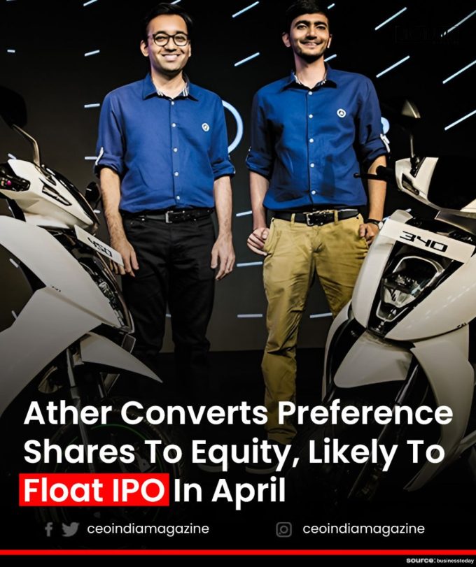Ather Energy Converts Compulsory Convertible Preference Shares (CCPS) Ahead of IPO Launch