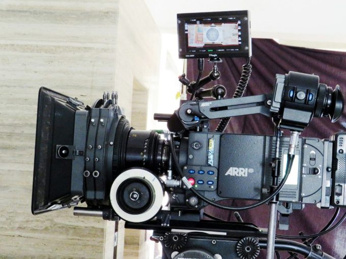 Camera shooting movie in Bollywood