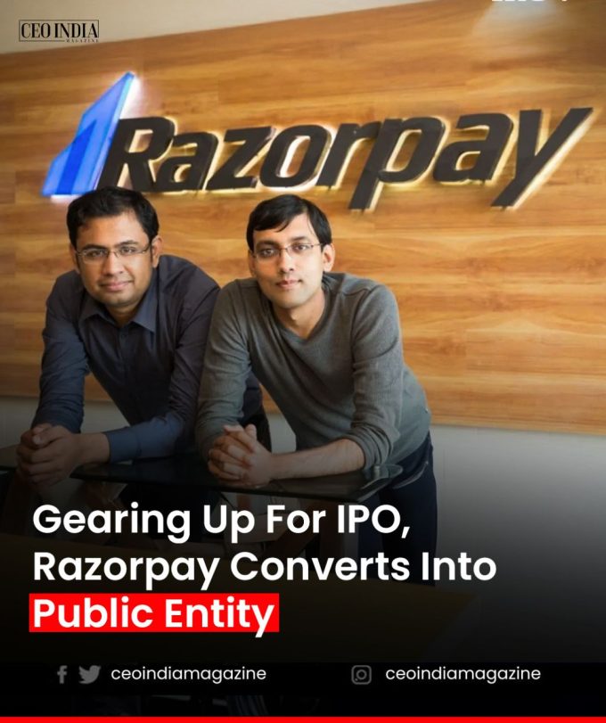Razorpay Converts to Public Company Ahead of IPO Plans