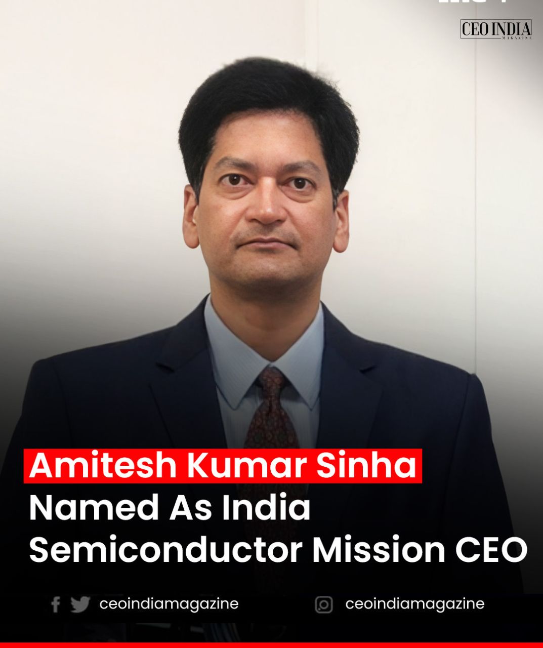 Amitesh Kumar Sinha Appointed as CEO of India Semiconductor Mission Amid Phase 2 Rollout Plans