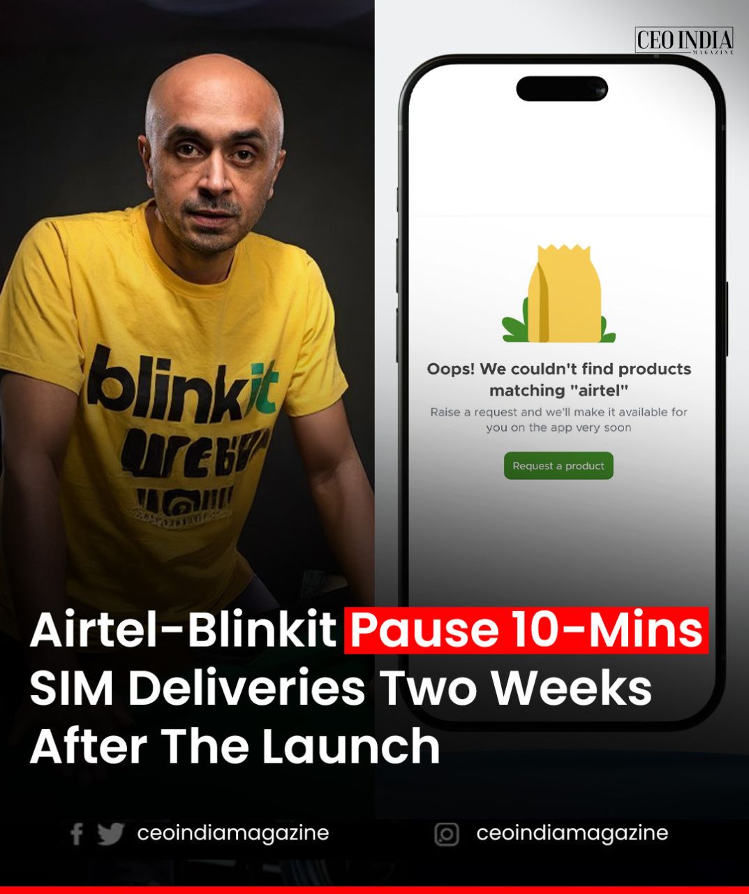 Blinkit and Airtel Suspend 10-Minute SIM Delivery Service After DoT Flags KYC Concerns