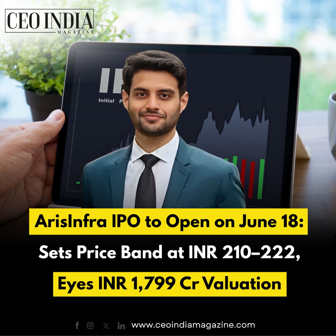 ArisInfra IPO to Open on June 18: Sets Price Band at INR 210–222, Eyes INR 1,799 Cr Valuation
