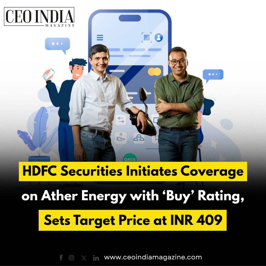 HDFC Securities Initiates Coverage on Ather Energy with ‘Buy’ Rating, Sets Target Price at INR 409