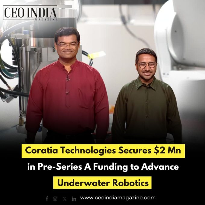 Coratia Technologies Secures $2 Mn in Pre-Series A Funding to Advance Underwater Robotics