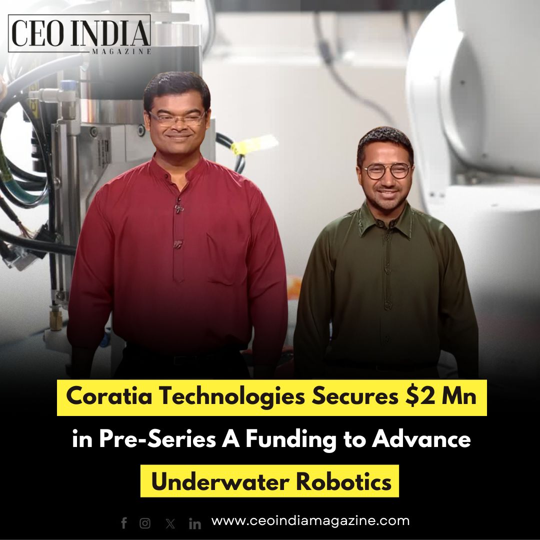 Coratia Technologies Secures $2 Mn in Pre-Series A Funding to Advance Underwater Robotics