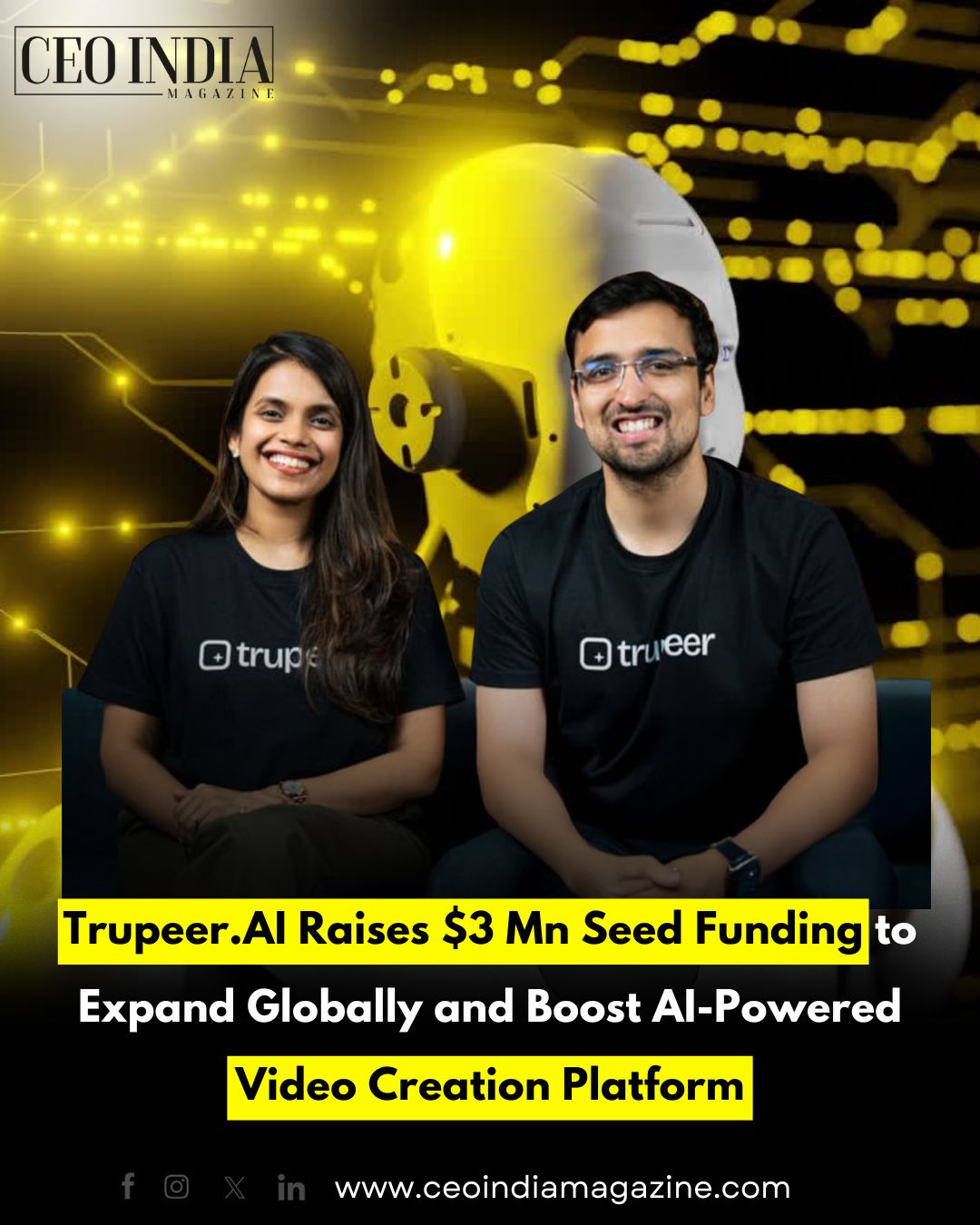 Trupeer.AI Raises $3 Mn Seed Funding to Expand Globally and Boost AI-Powered Video Creation Platform