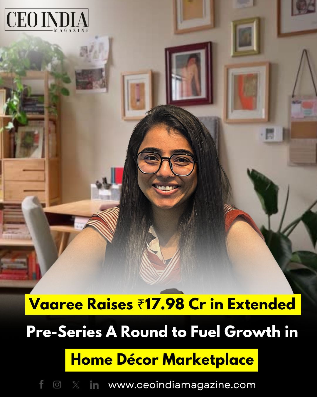 Vaaree Raises ₹17.98 Cr in Extended Pre-Series A Round to Fuel Growth in Home Décor Marketplace