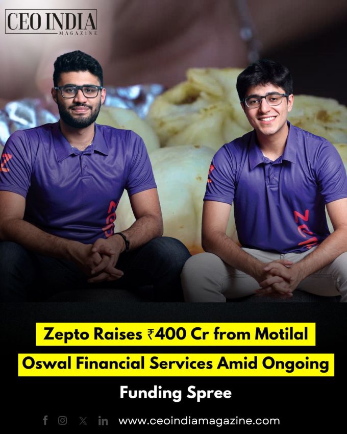 Zepto Raises ₹400 Cr from Motilal Oswal Financial Services Amid Ongoing Funding Spree