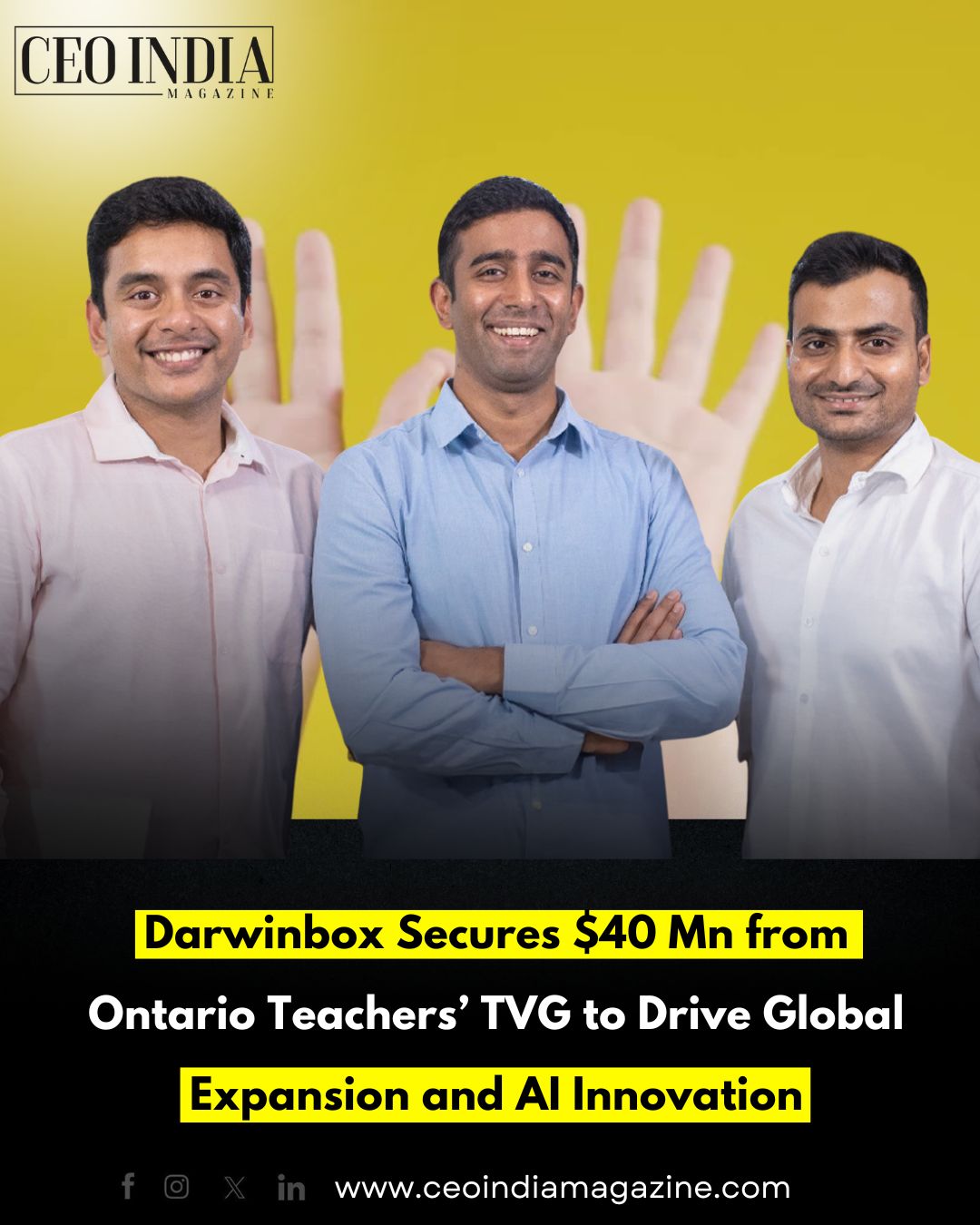 Darwinbox Secures $40 Mn from Ontario Teachers’ TVG to Drive Global Expansion and AI Innovation
