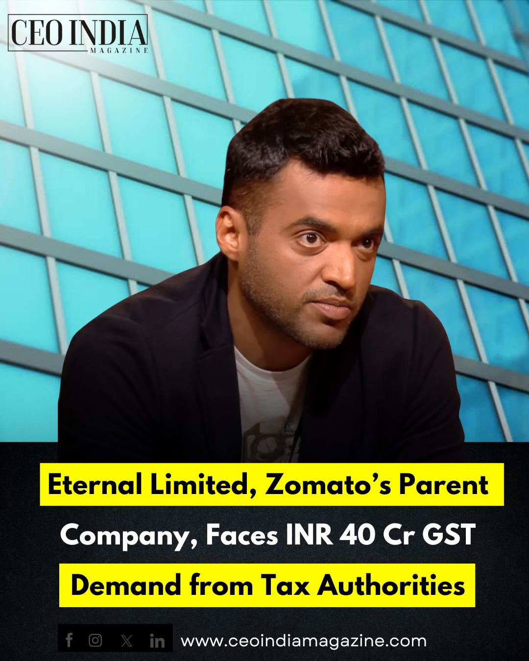 Eternal Limited, Zomato’s Parent Company, Faces INR 40 Cr GST Demand from Tax Authorities