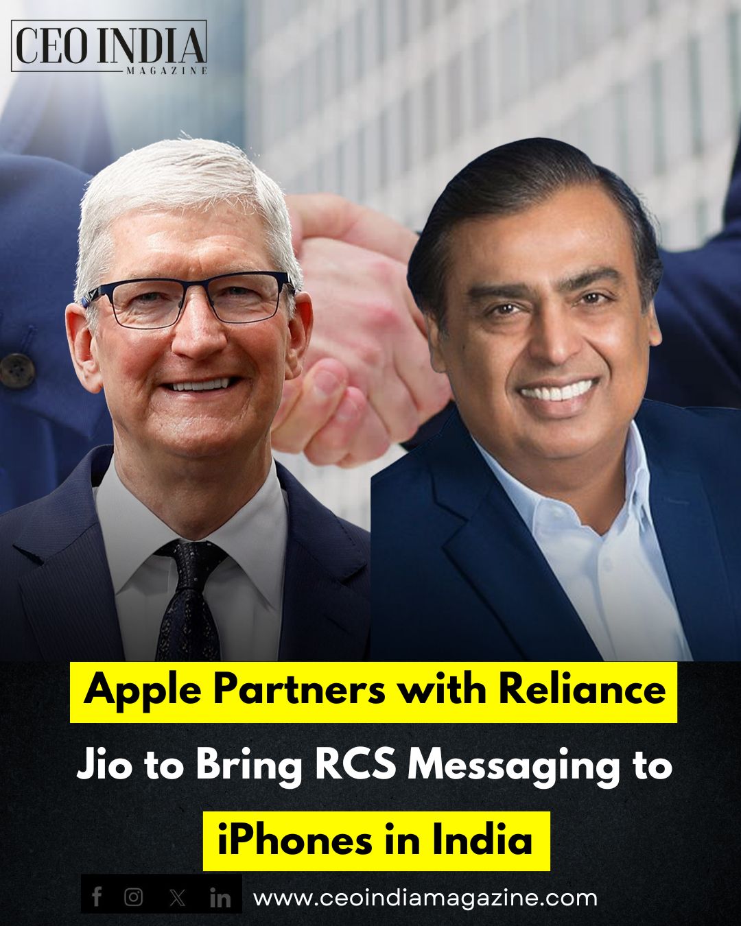 Apple Partners with Reliance Jio to Bring RCS Messaging to iPhones in India