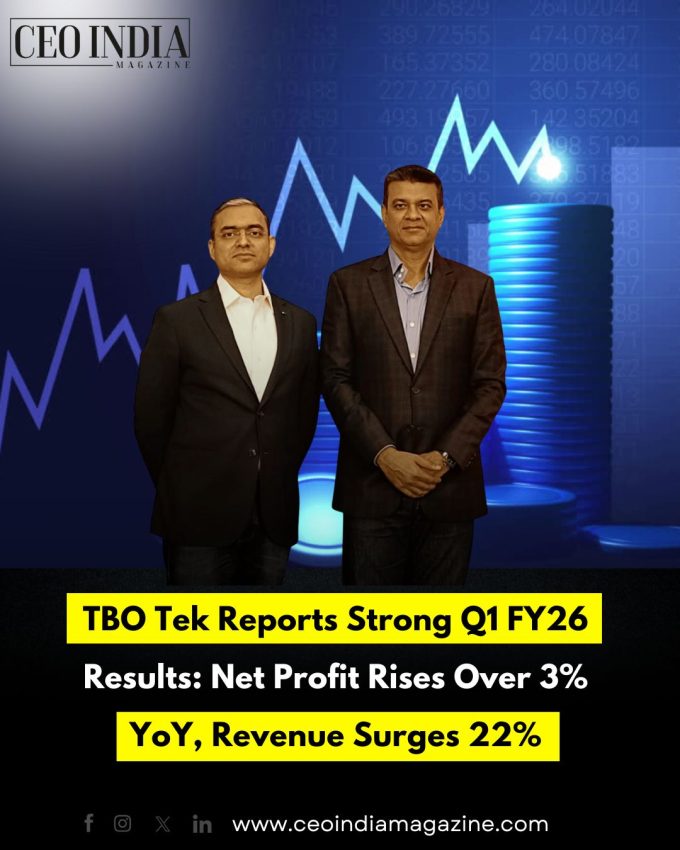 TBO Tek Reports Strong Q1 FY26 Results: Net Profit Rises Over 3% YoY, Revenue Surges 22%