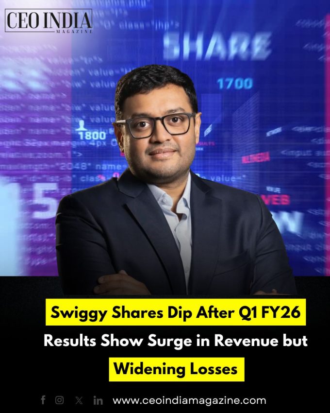 Swiggy Shares Dip After Q1 FY26 Results Show Surge in Revenue but Widening Losses