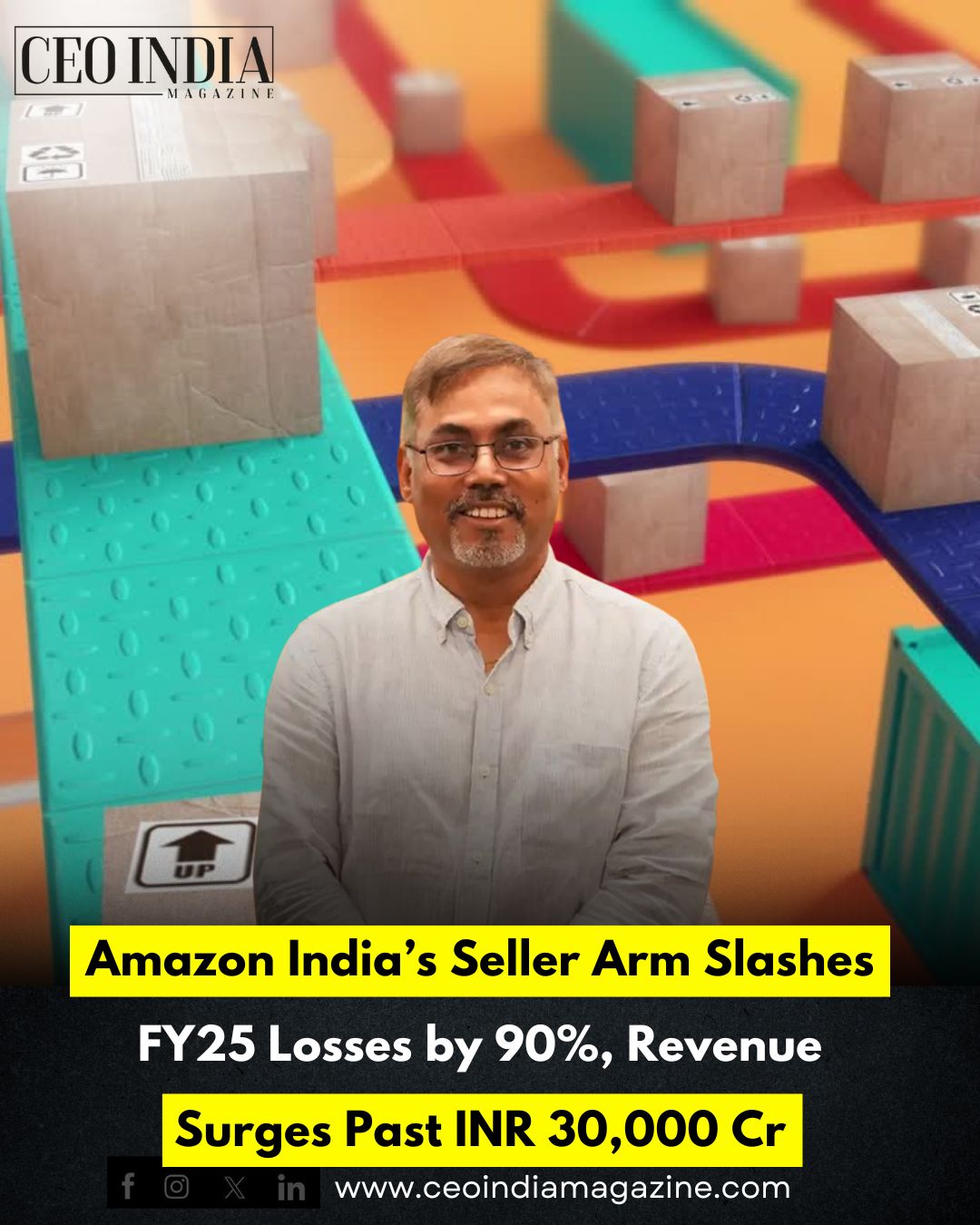 Amazon India’s Seller Arm Slashes FY25 Losses by 90%, Revenue Surges Past INR 30,000 Cr