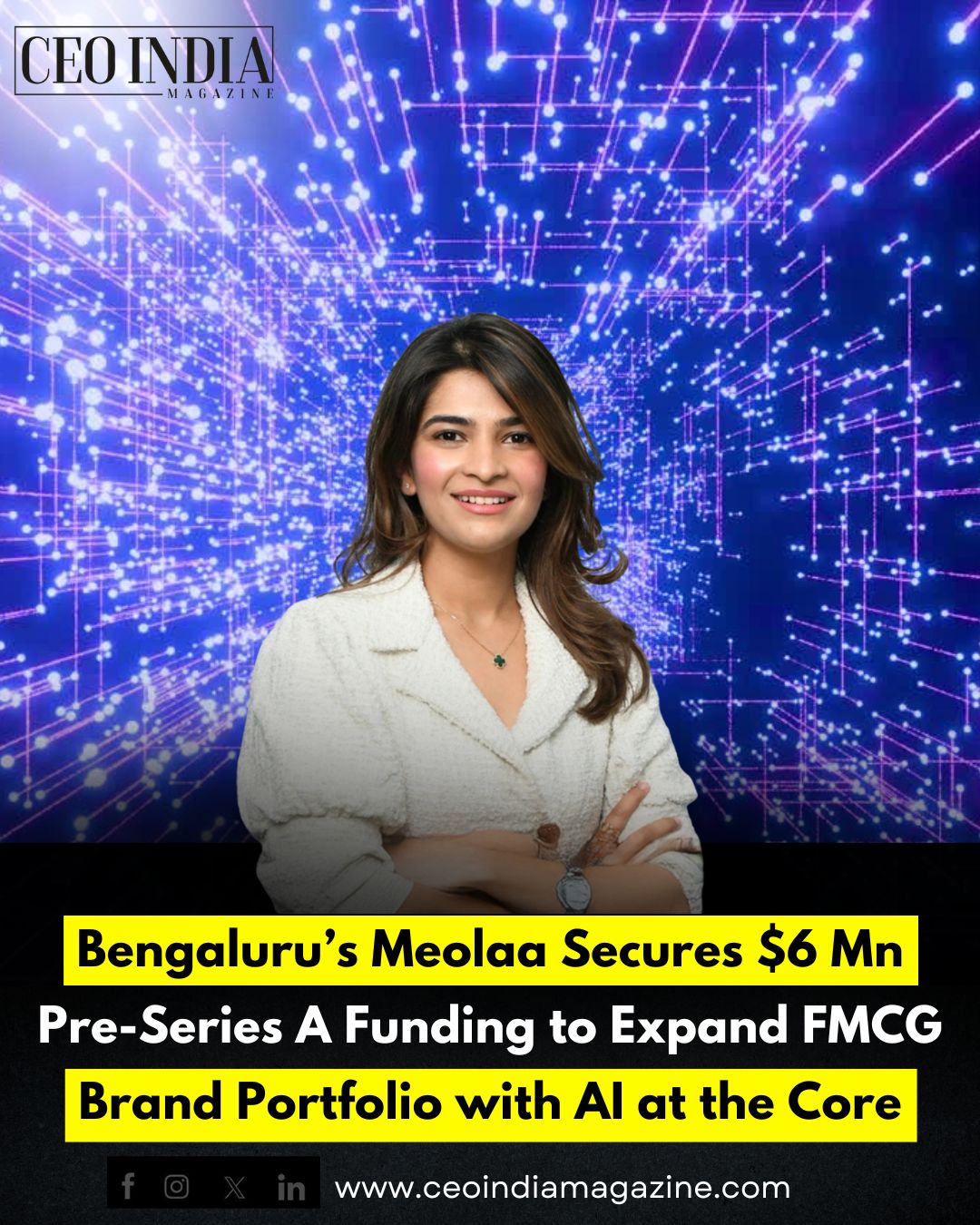 Bengaluru’s Meolaa Secures $6 Mn Pre-Series A Funding to Expand FMCG Brand Portfolio with AI at the Core