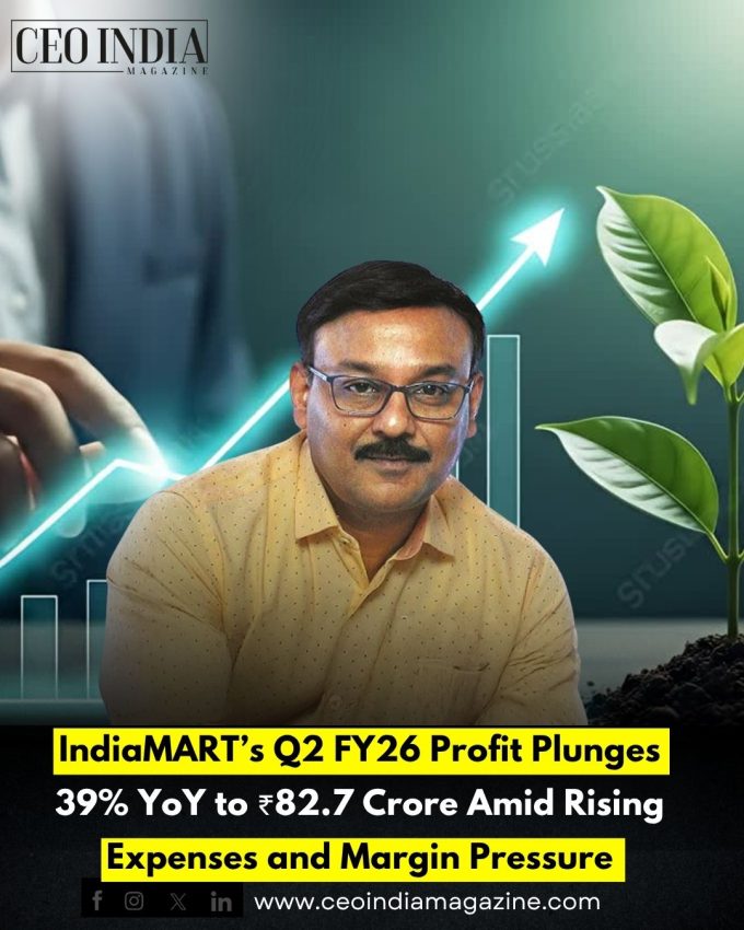 IndiaMART’s Q2 FY26 Profit Plunges 39% YoY to ₹82.7 Crore Amid Rising Expenses and Margin Pressure