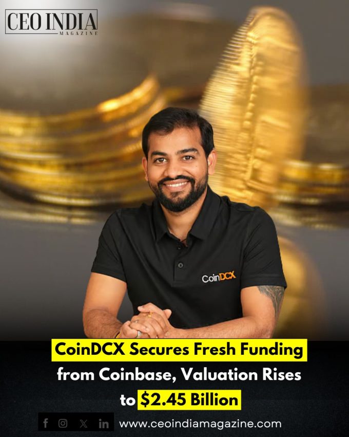CoinDCX Secures Fresh Funding from Coinbase, Valuation Rises to $2.45 Billion