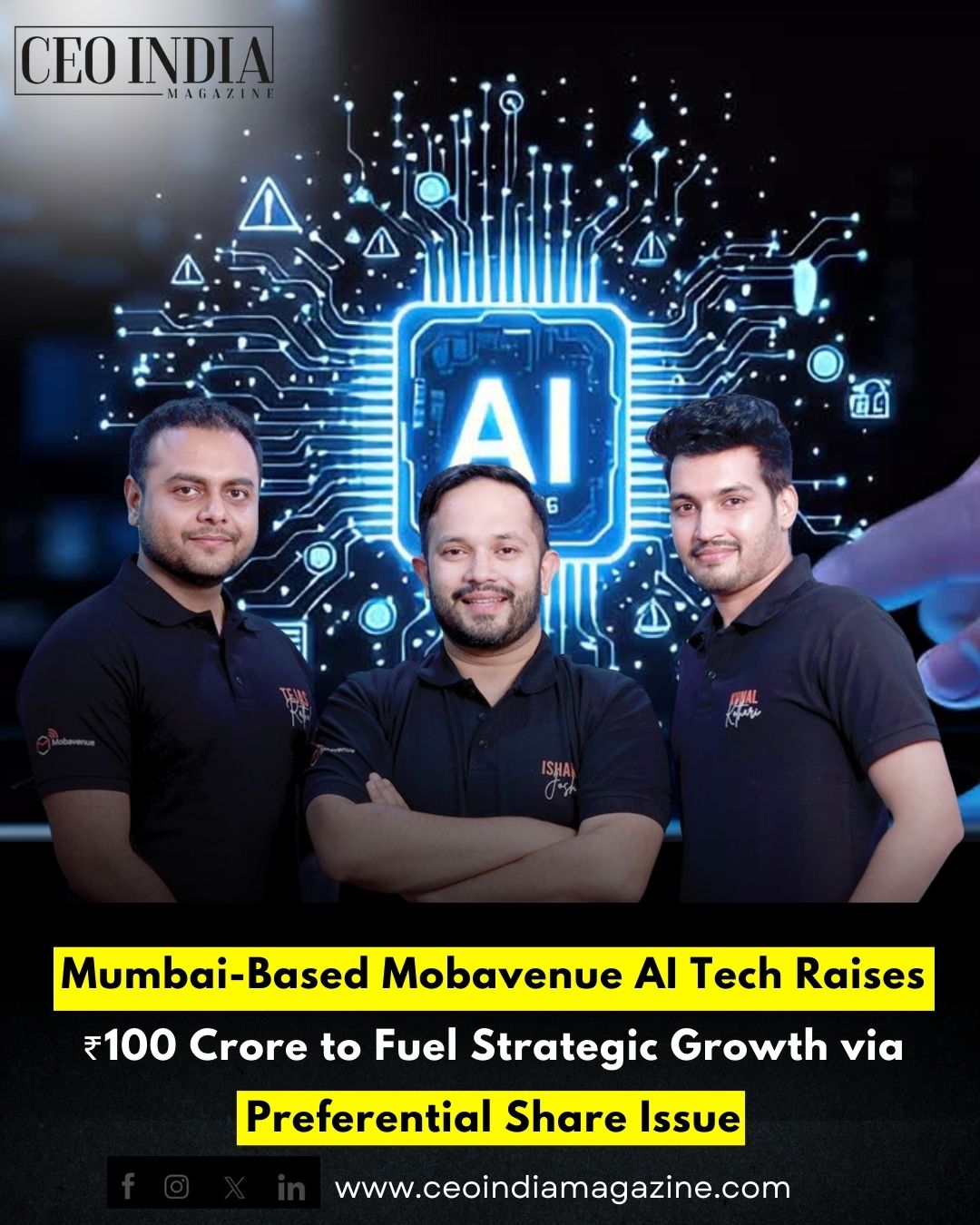 Mumbai-Based Mobavenue AI Tech Raises ₹100 Crore to Fuel Strategic Growth via Preferential Share Issue