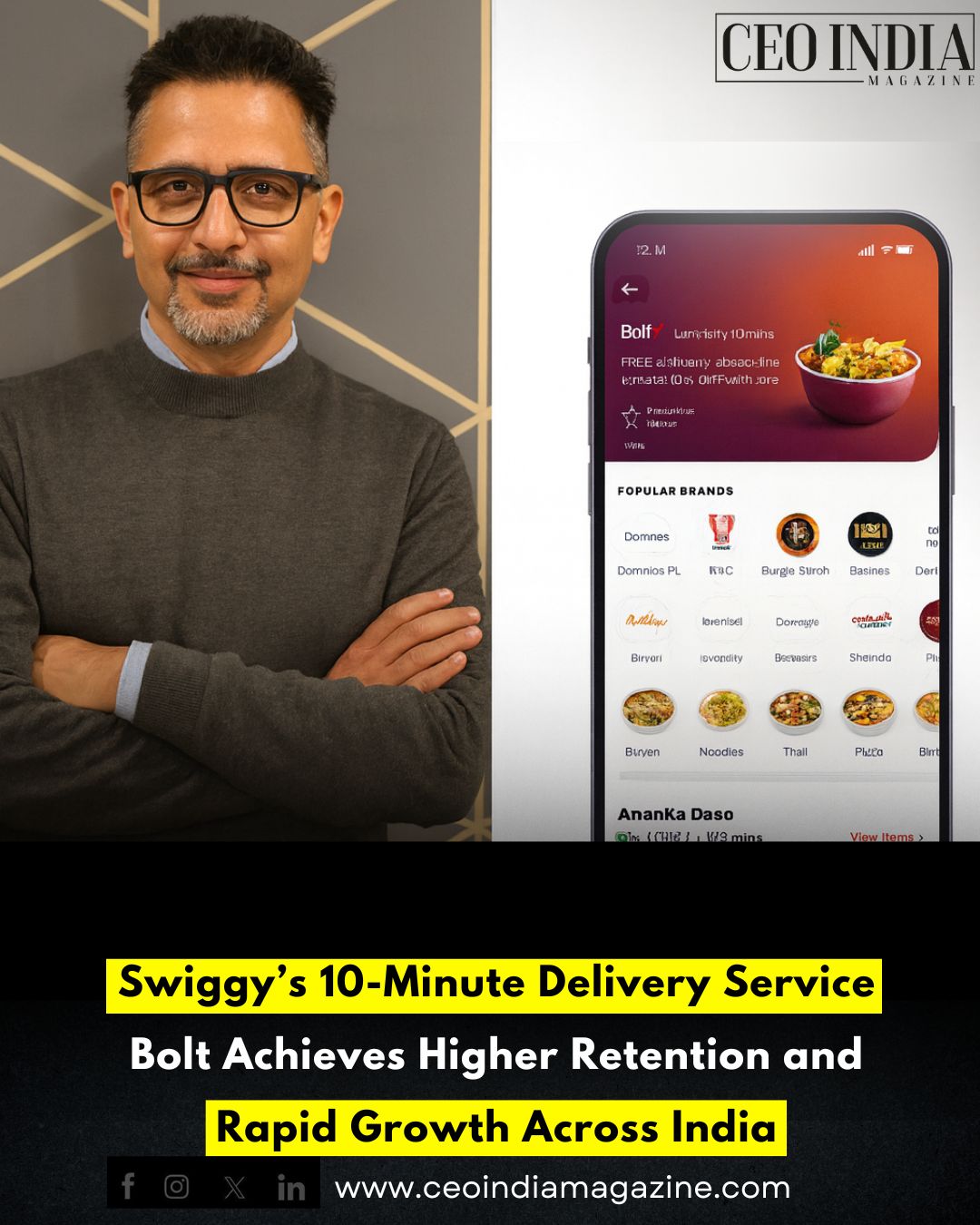 Swiggy’s 10-Minute Delivery Service Bolt Achieves Higher Retention and Rapid Growth Across India