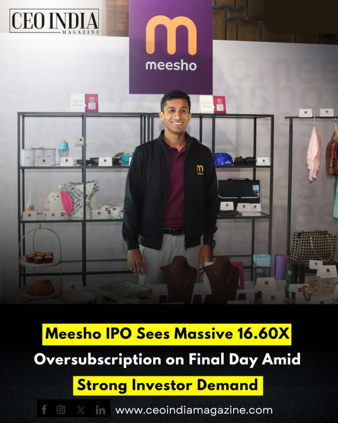 Meesho IPO Sees Massive 16.60X Oversubscription on Final Day Amid Strong Investor Demand
