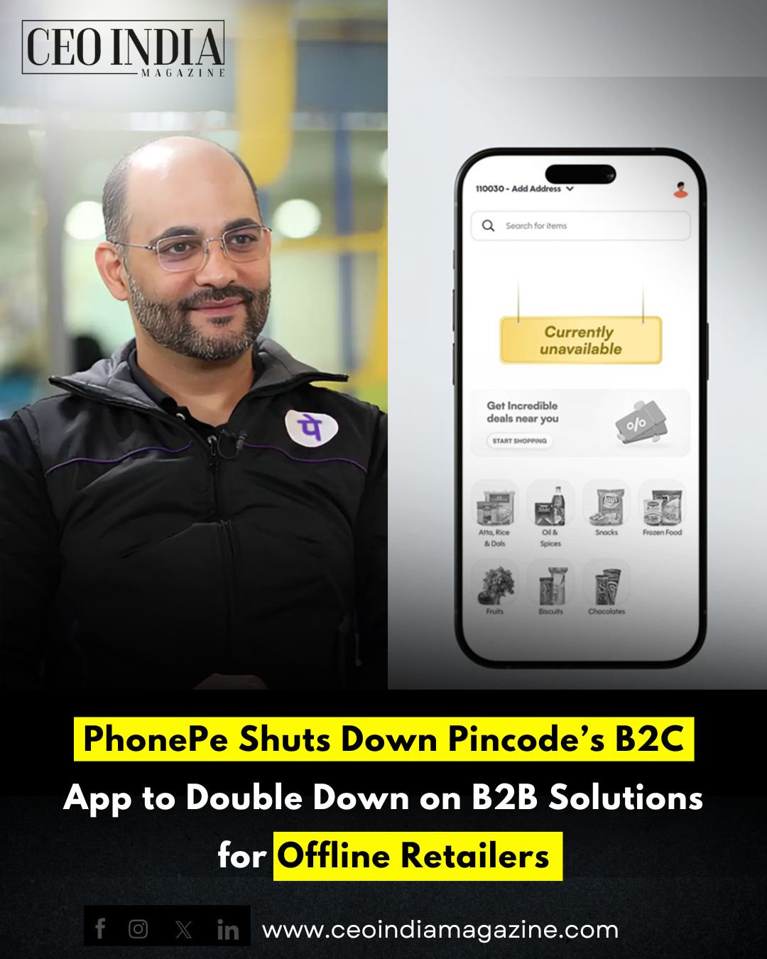 PhonePe Shuts Down Pincode’s B2C App to Double Down on B2B Solutions for Offline Retailers