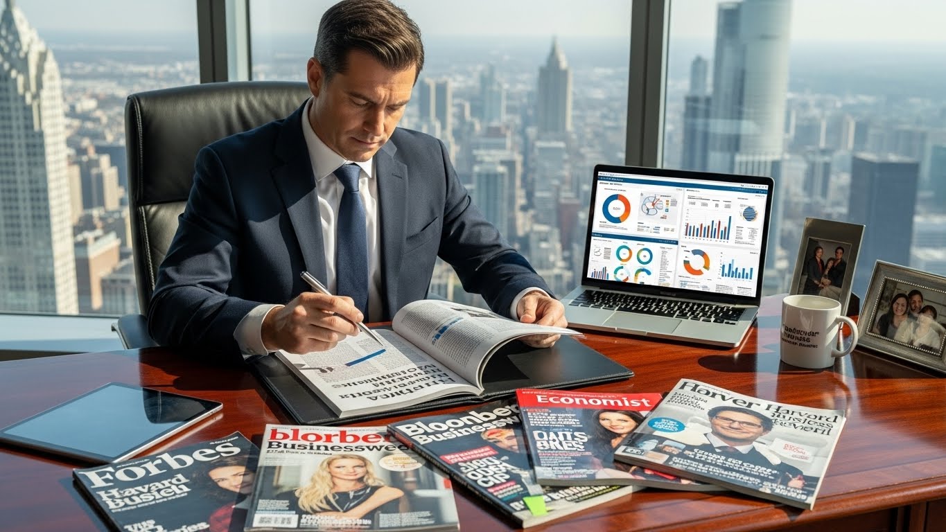 How Top CEOs Use Business Magazines for Strategic Decisions